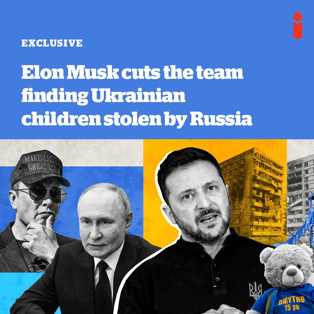 theipaper's tweet image. 🔴 Exclusive: Elon Musk’s slashing of US government spending has hit the unit helping rescue Ukrainian children taken by Russia

The programme, responsible for locating hundreds of children and reuniting some families, has been axed as part of DOGE&apos;s federal cost-cutting