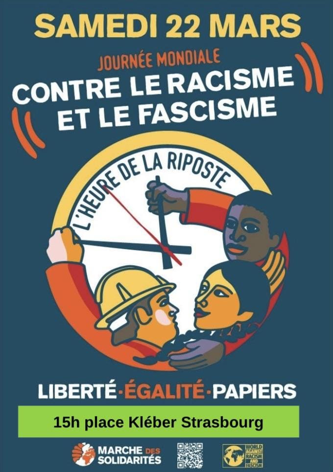 Le 22 mars, à l'occasion de la manifestation internationale contre le racisme et le fascisme, venez rejoindre le cortège anti-colonial pour l'indépendance de Kanaky et la libération des prisonniers politiques !