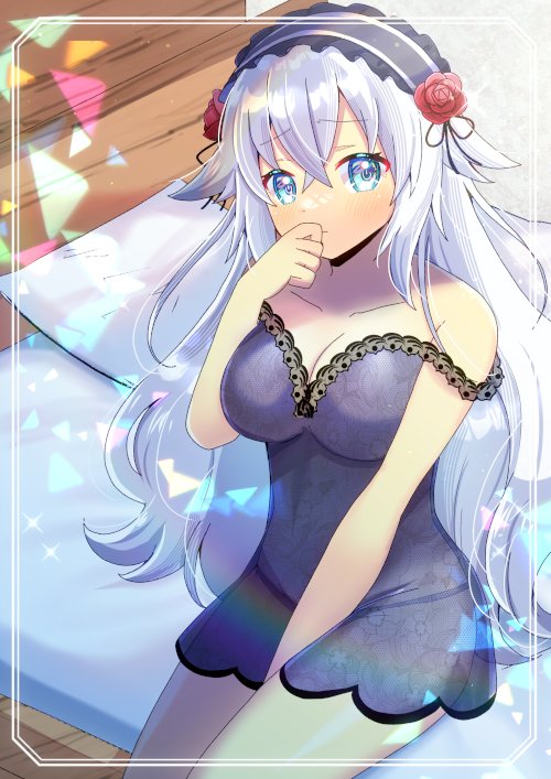 「銀髪も白髪もいいよね…! #ホワイトデーは銀髪白髪を愛でる日 」|ヒヨヨ@skeb募集中のイラスト