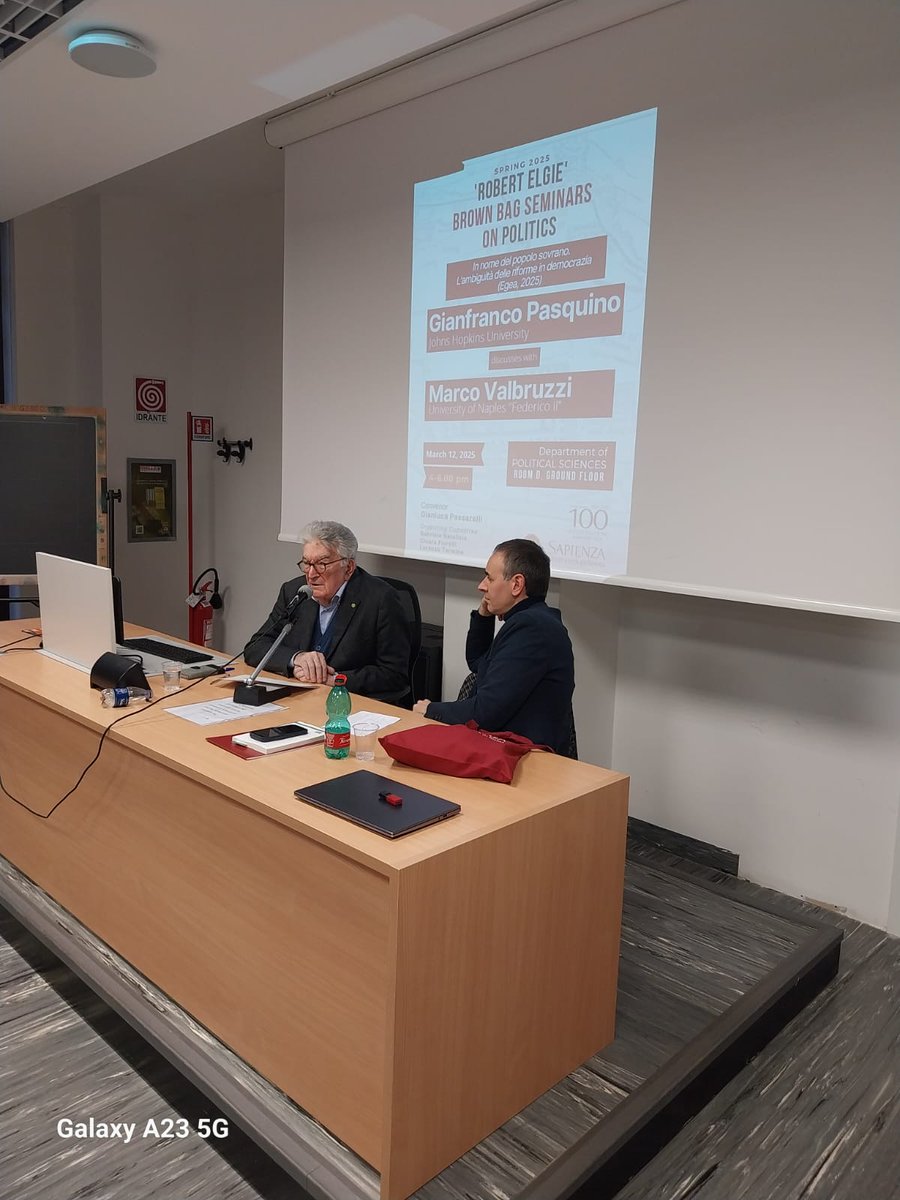 'Robert Elgie' Brown Bag Seminars Sapienza tweet media