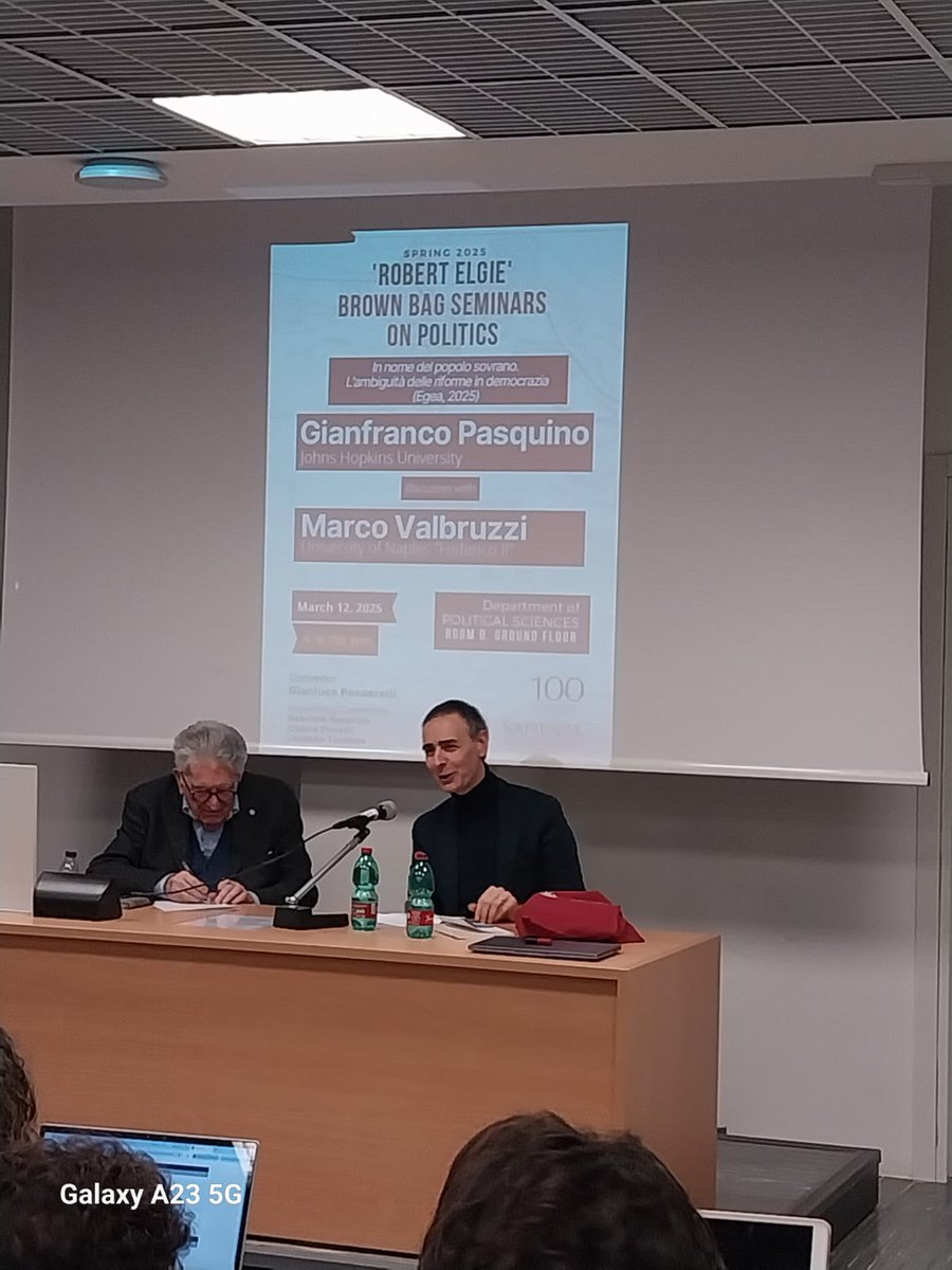 'Robert Elgie' Brown Bag Seminars Sapienza tweet media