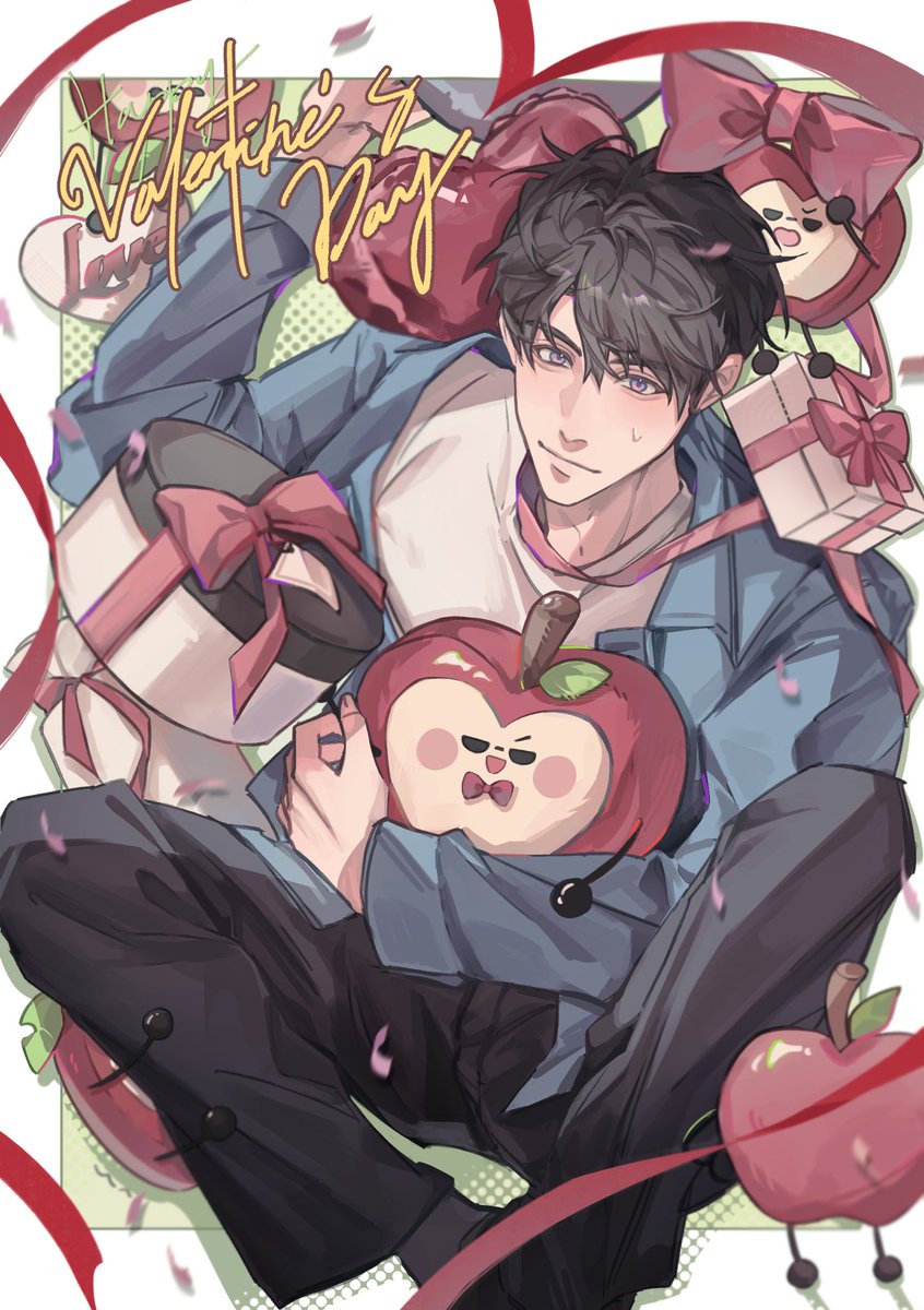 yibai0419's tweet photo. 🍎🫳💝
 #LoveandDeepspace #Caleb 
#恋与深空 #夏以昼 https://t.co/x7EQEu5dxl
