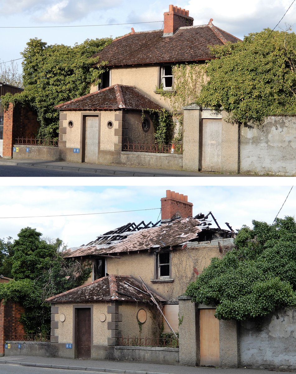 AnTaisce's tweet photo. 3. Early-20th century house, Station Road. Conveniently located adjacent to the town's train station on the main Dublin-Westport line, it lay vacant for many years before being seriously damaged by a fire c. 2024.
#DerelictIreland #HousingCrisis #ReuseIreland #WastingAssets https://t.co/utJPWo0UaT