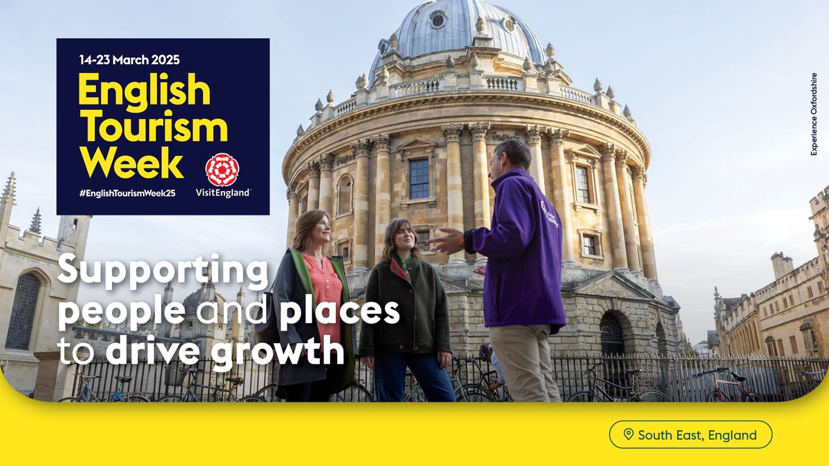DiscBrit4Groups's tweet photo. Today marks the start of @VisitEnglandBiz English Tourism Week - 14-23 March 2025 - celebrating our diverse, exciting and vibrant sector, and highlighting the quality and value of the @VisitEngland tourism offer. https://t.co/0pbD0rtU2M