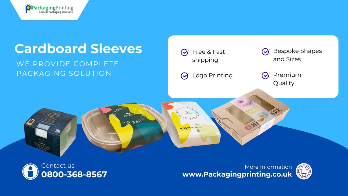 packprint_co_uk's tweet image. Boost your brand’s impact with Cardboard Sleeve Packaging!
It’s customisable, recyclable, and cost-effective – the perfect fit for food, cosmetics, and retail items. Stand out with eco-friendly packaging that customers love!
#CardboardSleeve #BoxesSleeve #ProductBoxes #UKBusines