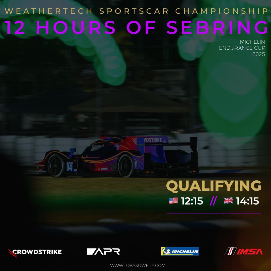 Today is qualifying day! Here is the link to follow to watch live 👇🏼

imsa.com/tvlive/