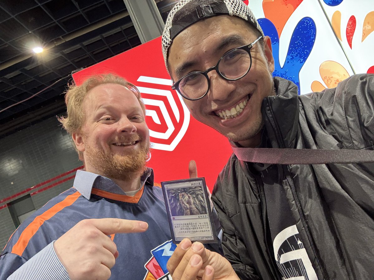 Masterwangwkr's tweet photo. Meet my MTG idol @karsten_frank in Utrecht Spolight Series https://t.co/jziw446JoT