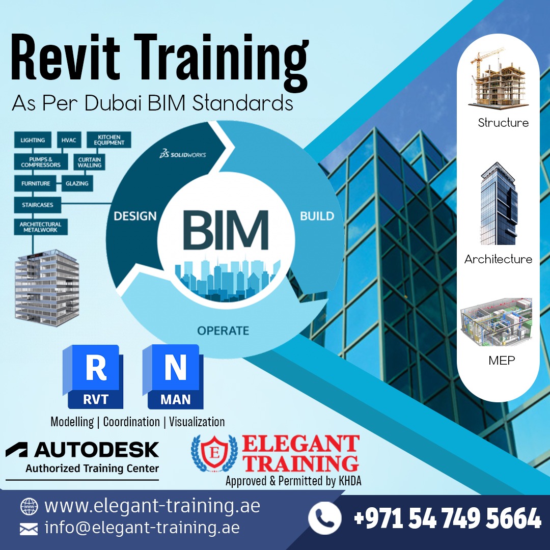 EPMDTDUBAI's tweet image. Join our Revit Training at Elegant Training Center Dubai, designed as per Dubai BIM Standards! Learn Architecture, Structure, and MEP modeling with hands-on practice in Modelling | Coordination | Visualization.
📞 +971 54 749 5664 
#eleganttrainingcenter #revittraining #bimdubai