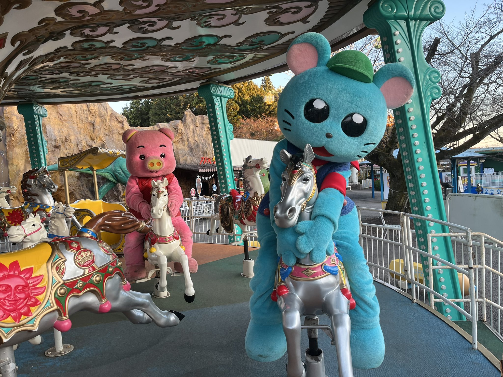 遊園地　乗り物　くま？いぬ？　昭和レトロ m72713384555_1.jpg?1719570895