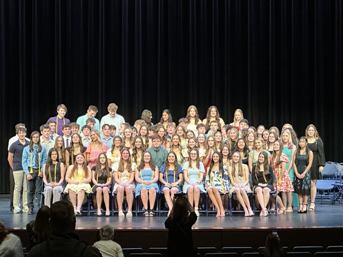 TRoundcount's tweet image. Induction into National Honor Society last night. Congratulations to a great group of kids!