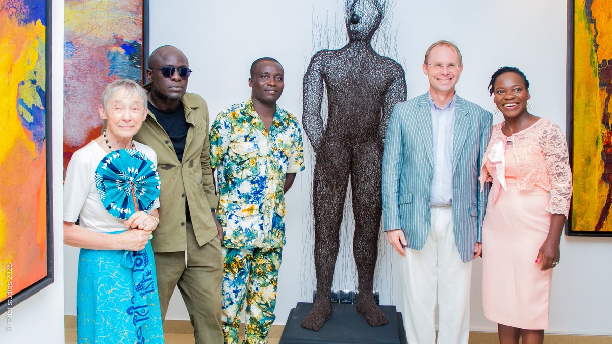 UEauBenin's tweet photo. Exposition de 2 talentueux artistes béninois à la Résidence de l'🇪🇺: #Tchif, peintre et #RémySamuz, sculpteur. @UEauBenin accompagne le talent indéniable des artistes béninois. L'expo est ouverte jusqu’au 25 juin 2025. Appelez le 01 21 31 26 17.
#AfricanArtnow
#PlusFortsEnsemble https://t.co/I3vfRTQslq