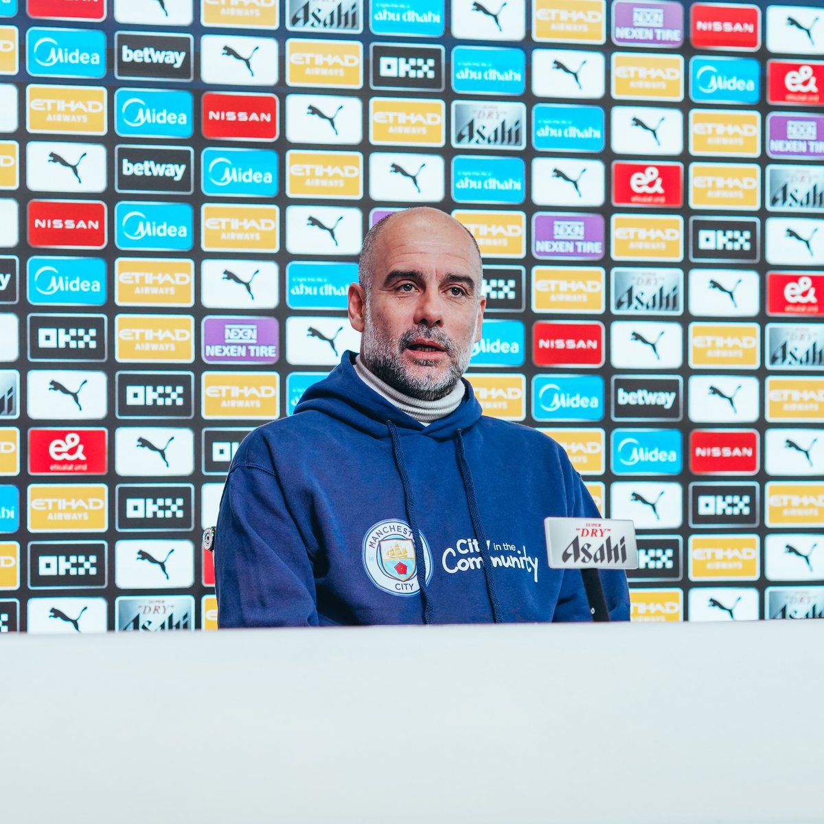 PEP 💬 (On the <a href="/citcmancity/">City in the Community</a> matchday takeover) Everybody knows it. As much as a football club, we’re part of the area, the city. They help people with problems... For many years they’ve been involved in many things, in the toughest moments, like COVID, this club has shown