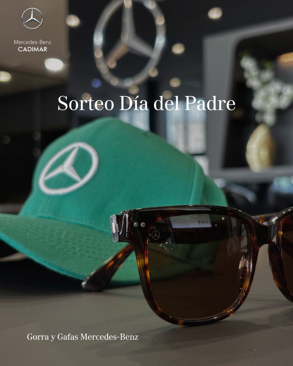 🎁 SORTEO Día del Padre 🧑‍🧒

Tenemos el regalo perfecto para el 👌🏻 Día del Padre 👨‍👧‍👦

⬇️PARTICIPA⬇️ y llévate estos exclusivos artículos de Mercedes-AMG 🌟 Gafas de sol y Gorra oficial 🌟

🎁 Síguenos <a href="/CadimarMercedes/">Grupo Cadimar | Concesionario Mercedes-Benz</a> 
🎁 RT a este post

Bases [1/3]