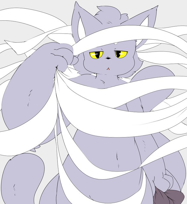 化け猫くん、塗り塗り 