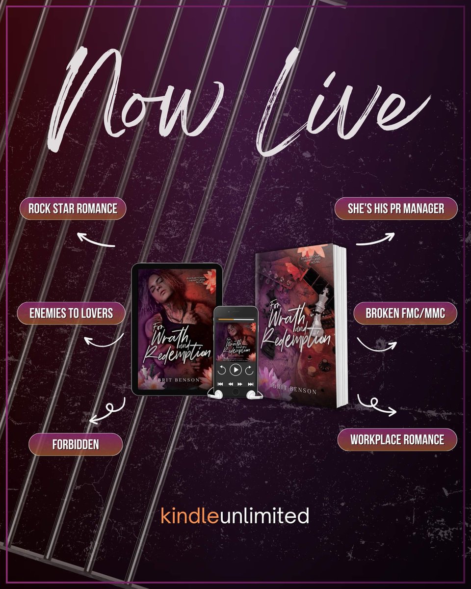 ✨New Book Alert:

FOR WRATH AND REDEMPTION by Brit Benson!

#OneClickHere 

a.co/d/21ihLi2

Available in KU 

#bookish #theauthoragency