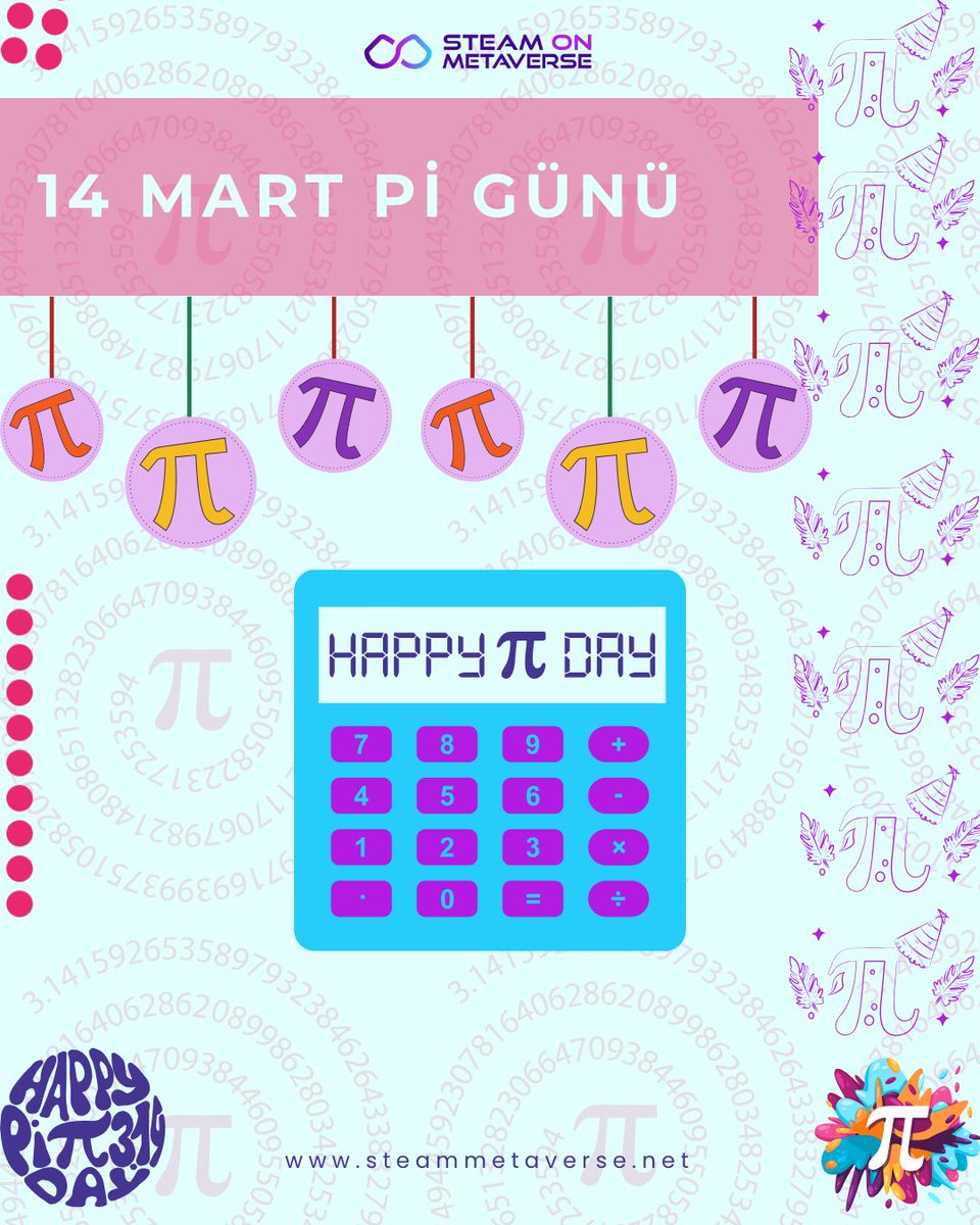 📢 Bugün 14 Mart! Yani Pi (π) Günü! 🎉
Matematiğin en tatlı sabitiyle günü kutlamaya hazır mısın? 🥧✨
3.1415926535... diye başlayan ve sonsuzluğa uzanan bu özel sayı, sadece dairelerin çevresiyle ilgili değil; aynı zamanda evrenin dilinde gizli bir anahtar! 🔢🌌