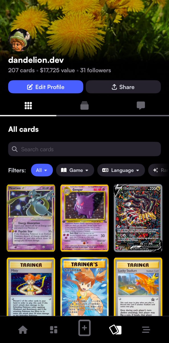 dandelion_dev_'s tweet image. Just a snippet of my collection! So cool seeing it all in one place on this app. Shoutout to my 31 followers—best supporters around! 💛