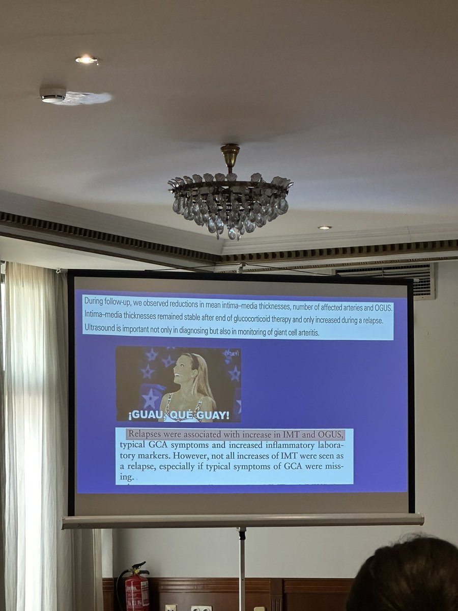 VASCULITIS DE GRAN VASO. ¿EXISTE ACTIVIDAD INFLAMATORIA?

De la mano del Dr. José Luis Callejas. 

📌¿Qué hay de las pruebas imagen? 
📌Ecografía —&gt; Signo del halo.

¿Hay algo más? 

#SeminarioAADEA2025