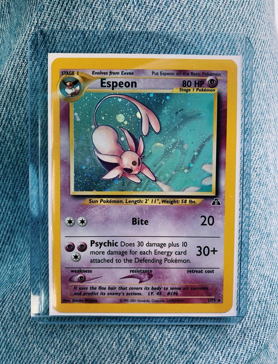 nanceketchum's tweet photo. neo discovery espeon 👀 https://t.co/OX8NL98Jnf