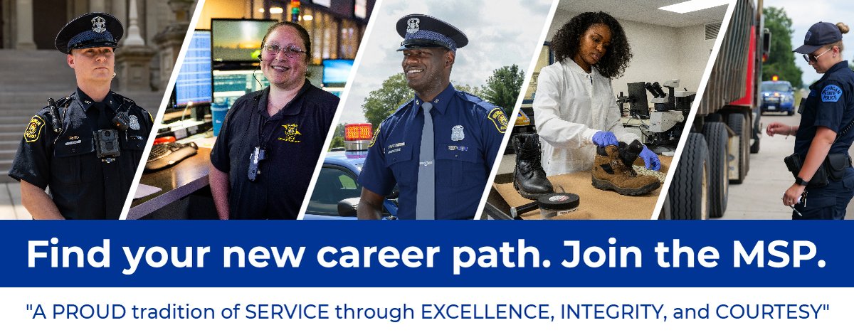 The Michigan State Police is looking for a Human Resources Developer 9-12 to work as their Radiological Emergency Preparedness Trainer for Monroe and Wayne counties. Apply by 3/23/25 and click here tinyurl.com/zhwse8ap for the position details! #MiGovJobs #msprecruits