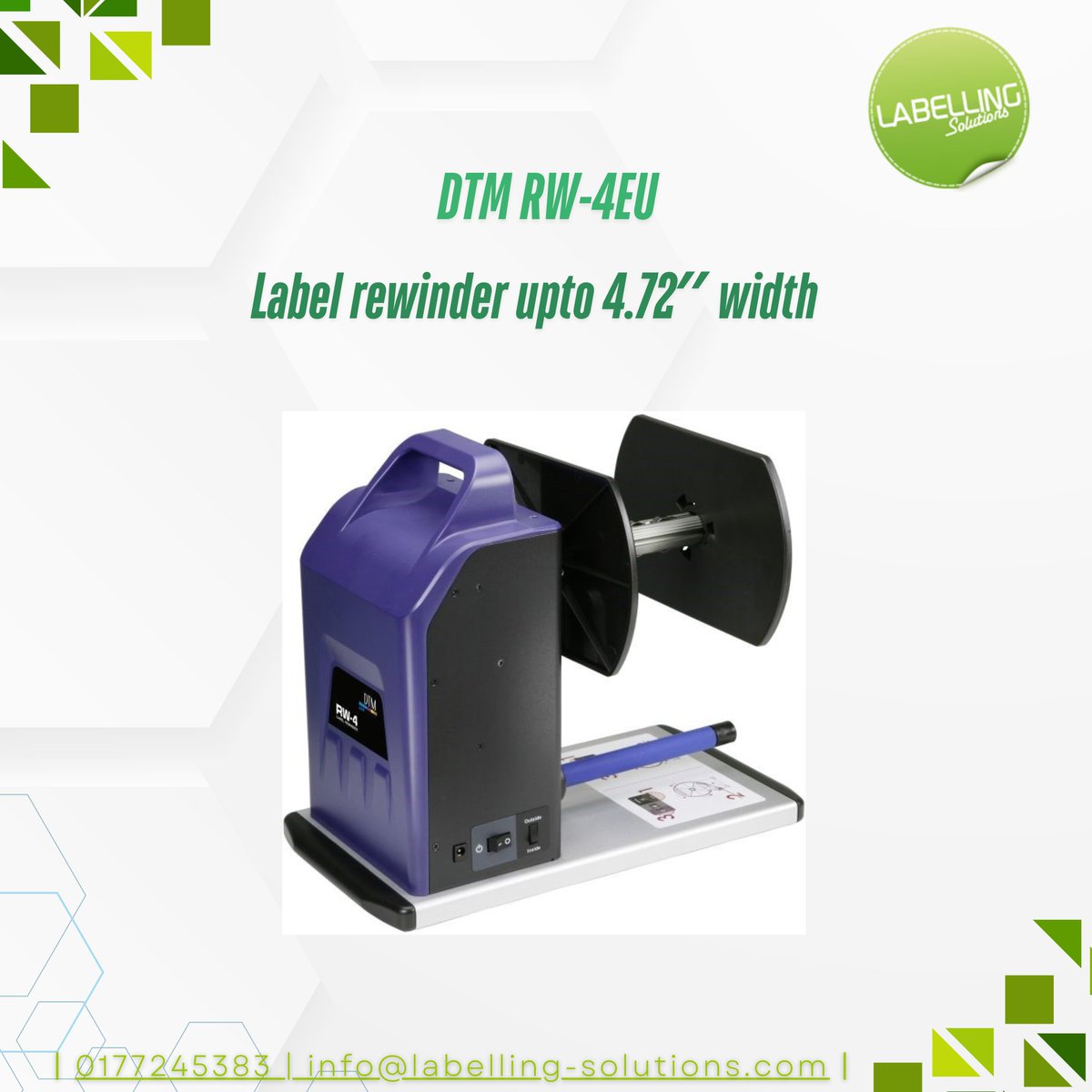 🚀 Effortless Label Rewinding! The DTM RW-4 Label Rewinder keeps your labels neat, aligned, and ready to roll! ✅💨 #labelrewinder #DTMRW4 #effortlessprinting #labelling #labellingsolutions #DTM