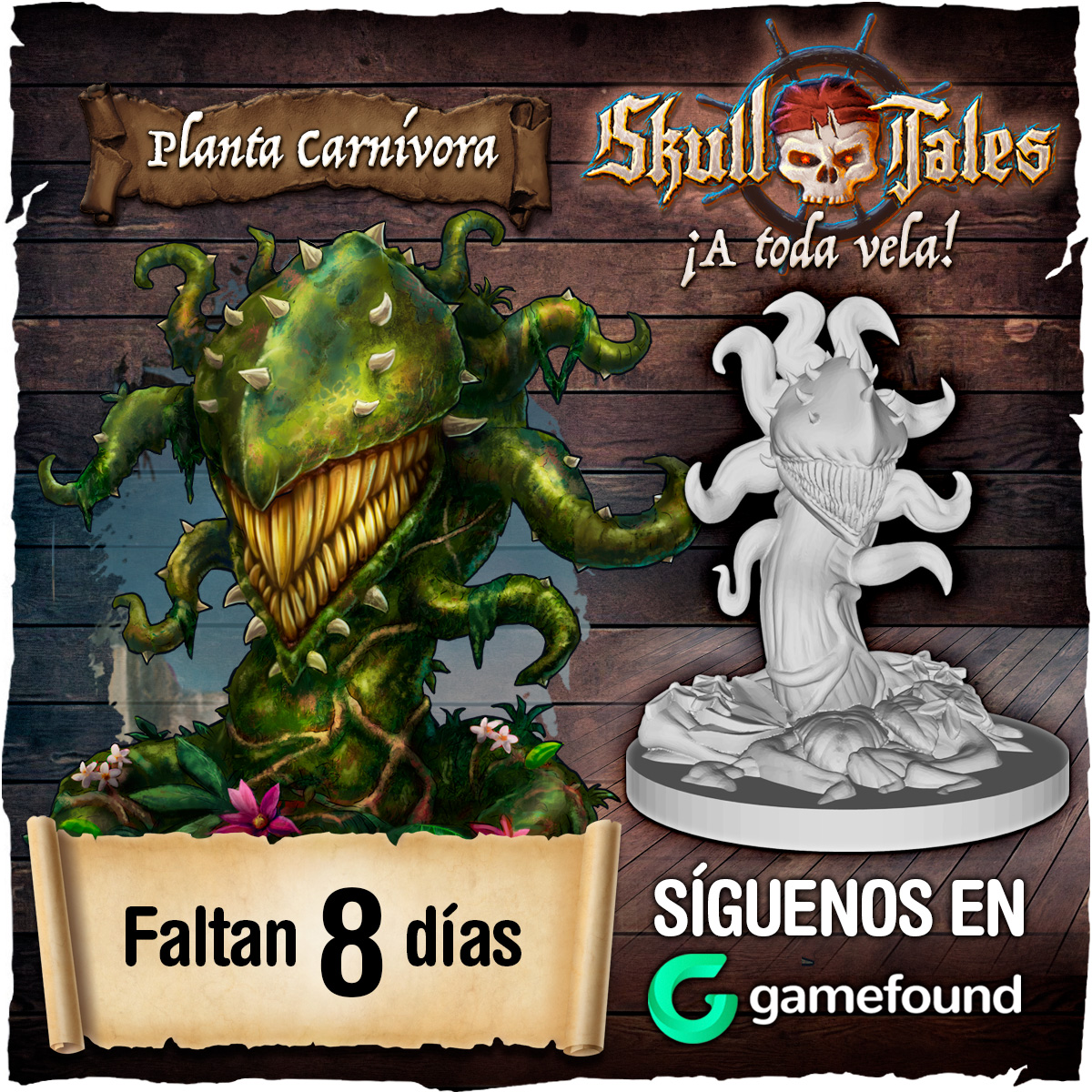 Planta carnívora
Shiiissss shouusss shiiiis ssous
(me gustan los aventureros. Saben a ilusiones y sueños rotos)
gamefound.com/projects/draco…
<a href="/SkullTales/">Skull Tales</a> 
#gamefound