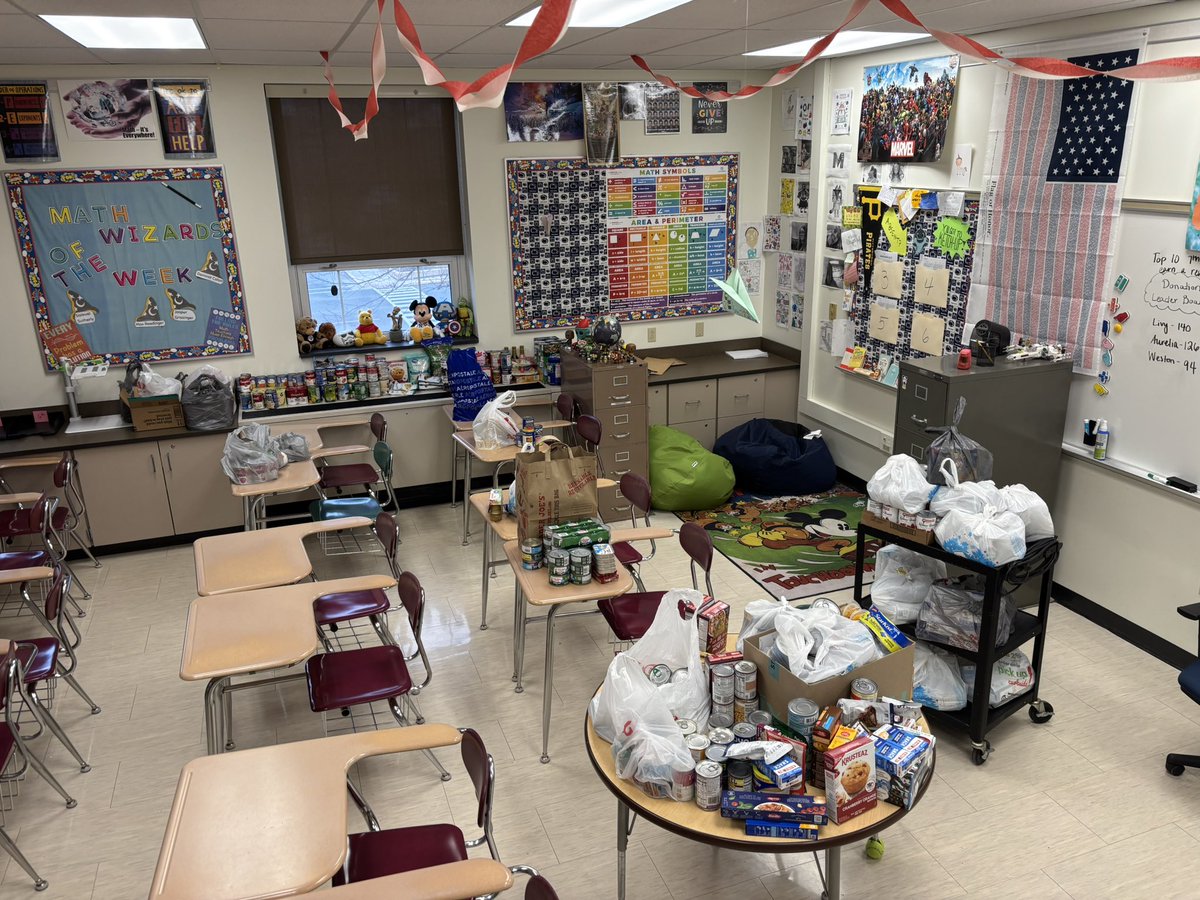 MrJohnsonOrtiz's tweet photo. Don’t call it a comeback, but of course the Sharks donated the most for Pi Day! The Sharks raised 688 donations for Caring Cupboard. As a 7th grade, our kids raised 1623 donations. I’m so proud of our kids!!! @MrWPopejoy https://t.co/utk2l218zP