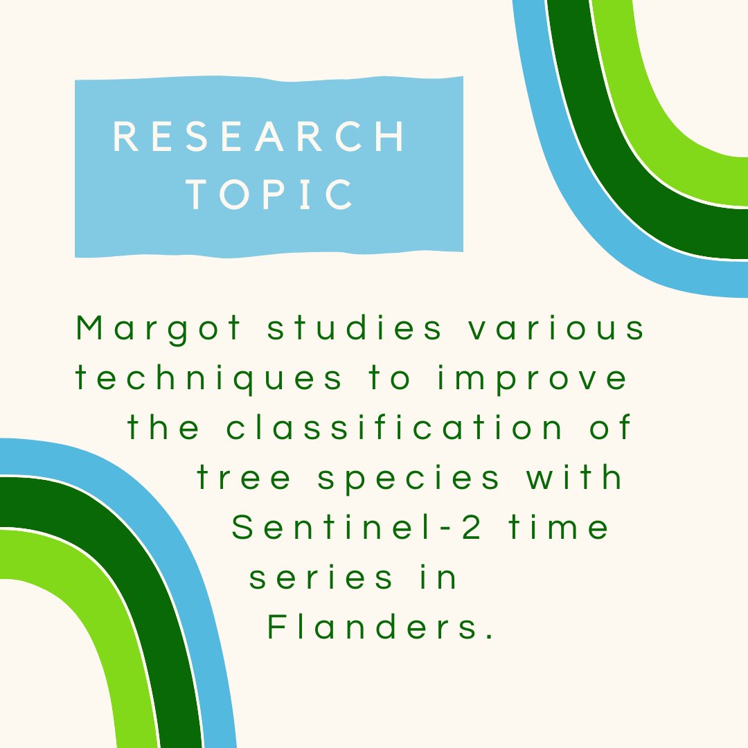 Each month, we shine a spotlight on one of our colleagues in our FNL division 🌳 and share their interesting research topics! 🔍 Today, we present the topic of Margot Verhulst: Forest monitoring with Sentinel-2 time series in Flanders. 🌳🌲