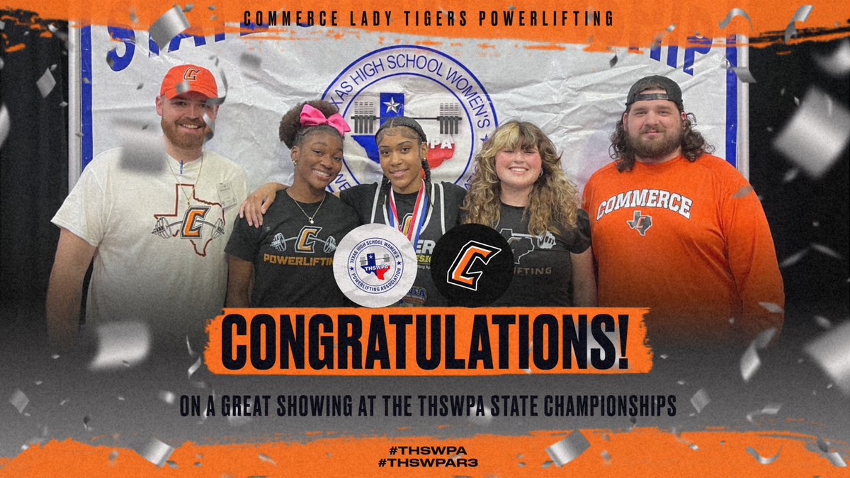 Great job yesterday at the THSWPA State Championships!

Avery Haddock - 181.5lbs Wt. Class Equipped
Jordyn Dowdy - 132.5lbs Wt. Class Unequipped
Solei Prudholm - 148.5lbs Wt. Class Unequipped

#THSWPA #THSWPAR3