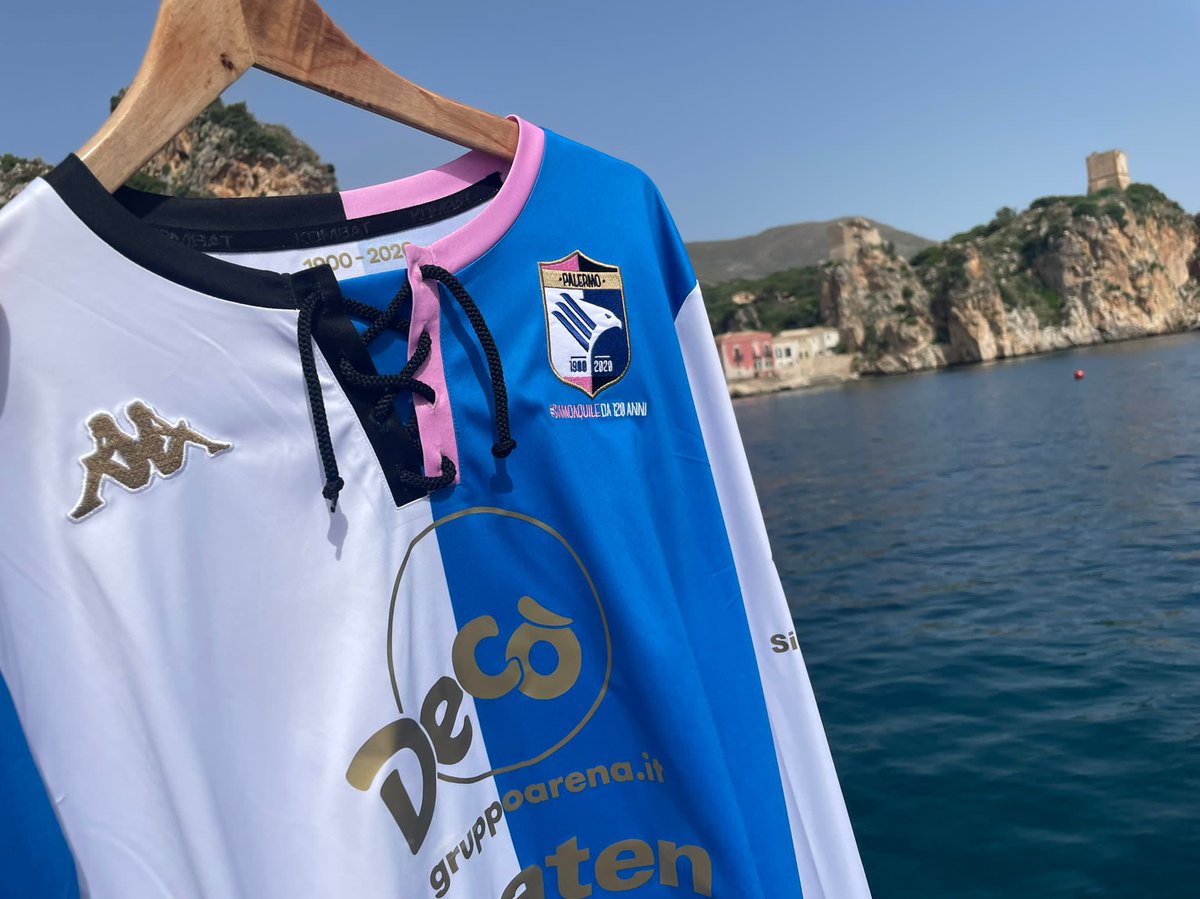 FutbolShIrTALIA's tweet photo. Palermo x Kappa 120 year Anniversary 

We’ve seen a lot of anniversary shirts recently. This is still right up! https://t.co/xSXq2kuQ8X