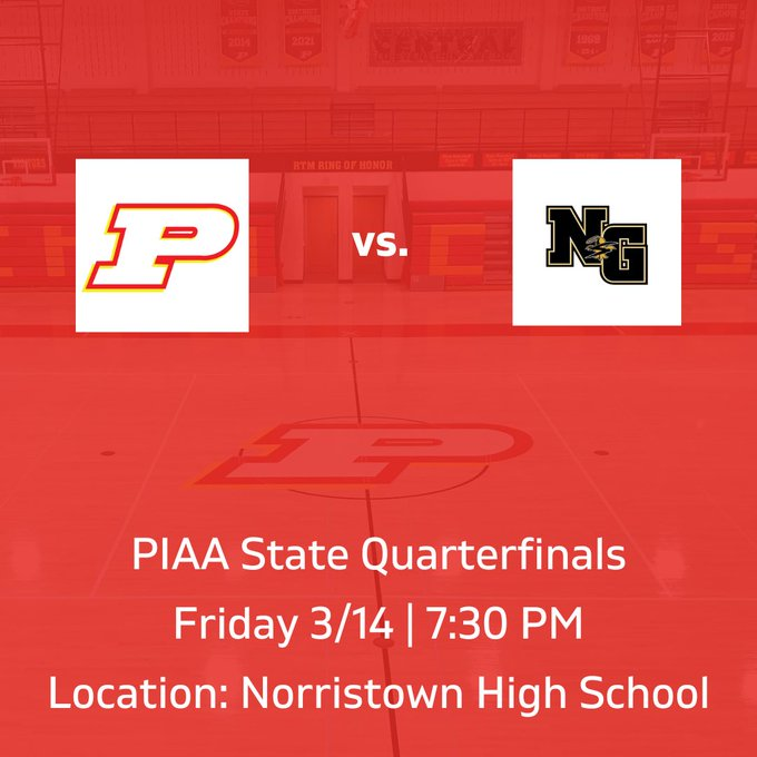 PIAA_Sports (@statepiaa) on Twitter photo 🔥🏀High School Basketball‼️🔥
Neumann-Goretti vs Penncrest📺 Livestreams: bit.ly/495UzHU - 5A Boys' Championship"
today
@ 7:30p.
<a href="/PenncrestHoops/">Penncrest Basketball</a> <a href="/_Delco_Sports/">#DelcoSports</a> <a href="/seantait92/">Rich Paul Slander Account</a> <a href="/richflanagan33/">Rich Flanagan</a> <a href="/penncrestad/">Penncrest HS Sports</a> <a href="/PennMBB/">Penn Men's Basketball</a> <a href="/NGSaintsHoops/">Neumann-Goretti Basketball</a> <a href="/bgbruce2/">bg.bruce</a> <a href="/EdMorrone/">Ed Morrone</a> 🔥🏀High School Basketball‼️🔥
Neumann-Goretti vs Penncrest📺 Livestreams: bit.ly/495UzHU - 5A Boys' Championship"
today
@ 7:30p.
<a href="/PenncrestHoops/">Penncrest Basketball</a> <a href="/_Delco_Sports/">#DelcoSports</a> <a href="/seantait92/">Rich Paul Slander Account</a> <a href="/richflanagan33/">Rich Flanagan</a> <a href="/penncrestad/">Penncrest HS Sports</a> <a href="/PennMBB/">Penn Men's Basketball</a> <a href="/NGSaintsHoops/">Neumann-Goretti Basketball</a> <a href="/bgbruce2/">bg.bruce</a> <a href="/EdMorrone/">Ed Morrone</a>
