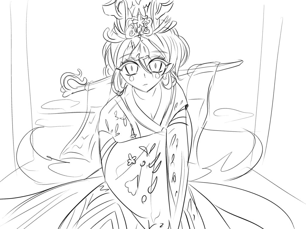 흑당을 그렷어요