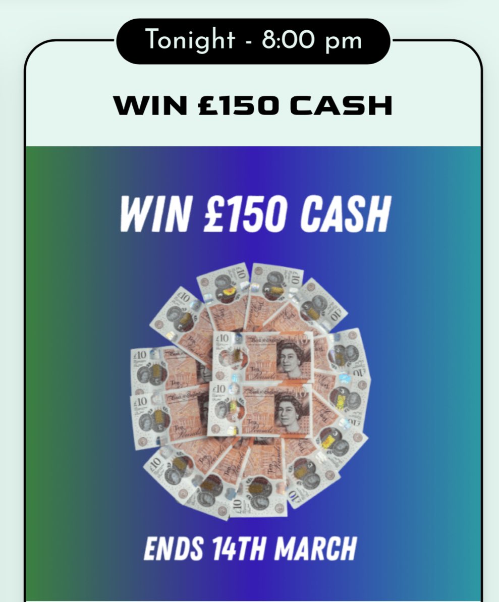 BradPassey's tweet image. LIVE DRAW TONIGHT!

Please remember we’re starting very small in terms of competitions, but we will grow them to her bigger and bigger as the weeks pass and we get bigger and bigger!

Enter Here 👉🏻 kentcomps.com

#Competition #LiveDraw #CashPrize