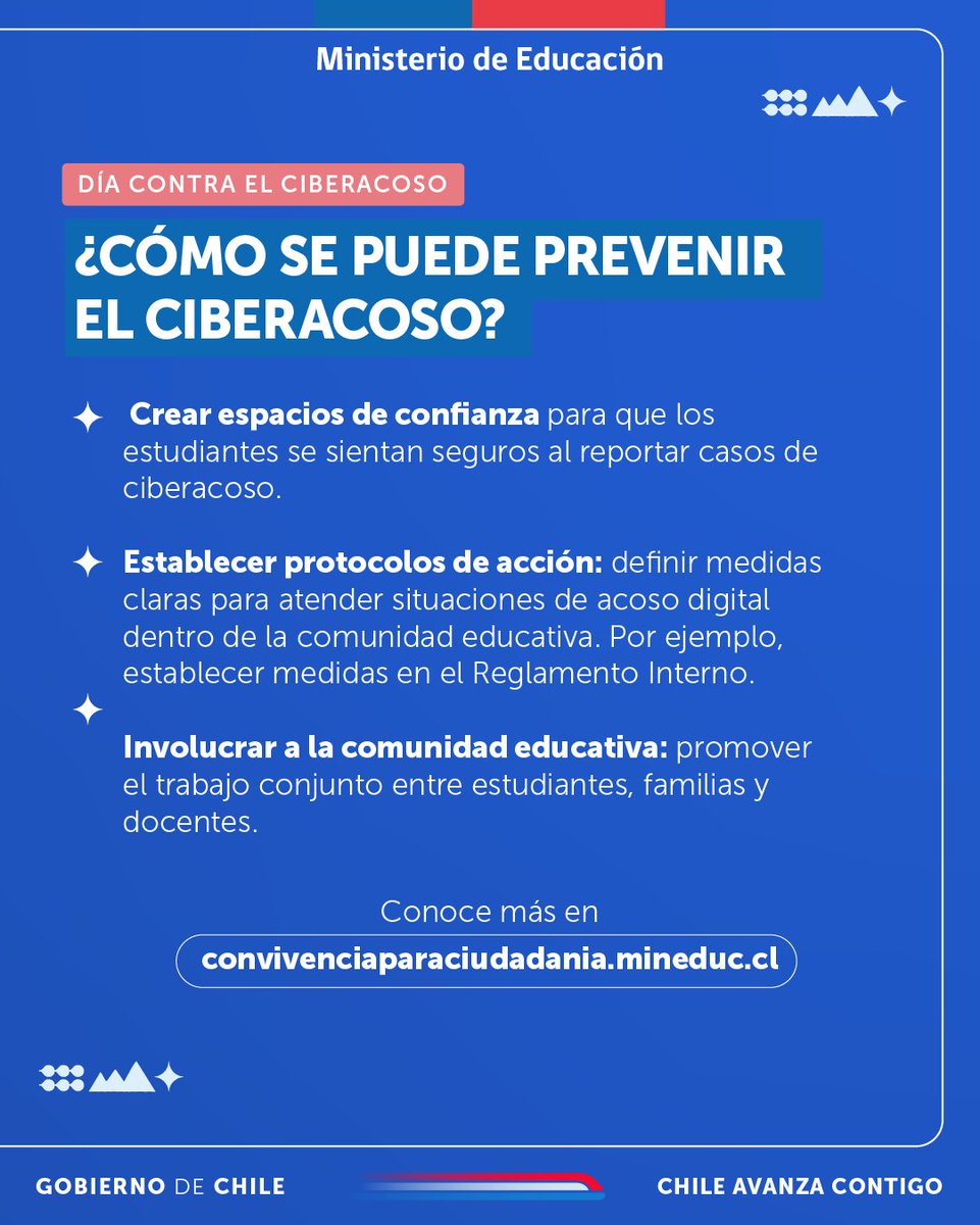 📷📷En el Día del Ciberacoso te invitamos a fomentar una convivencia digital saludable es clave para prevenir el ciberacoso y generar conciencia sobre los desafíos que conllevan las relaciones en el entorno digital.📷