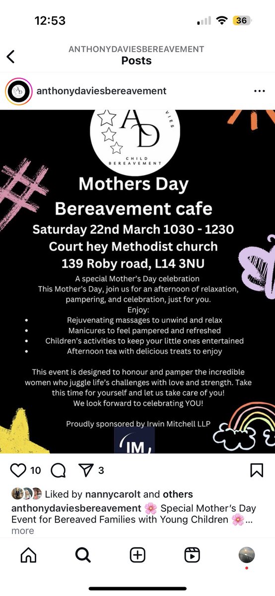 adbereavement's tweet photo. Our Mother’s Day event proudly sponsored by @irwinmitchell 

Please share @RadioCityLeanne @PeteCityPrice @LivEchonews @bbcmerseyside @Denise_fergus @ITVTonight @JayHynd @LCRMayor @scousescene @rossie7dj @IanByrneMP @claudine_hope @cllrkemp @harrydoyle96 @DjLeeButler 💙 https://t.co/iSooERFDyL