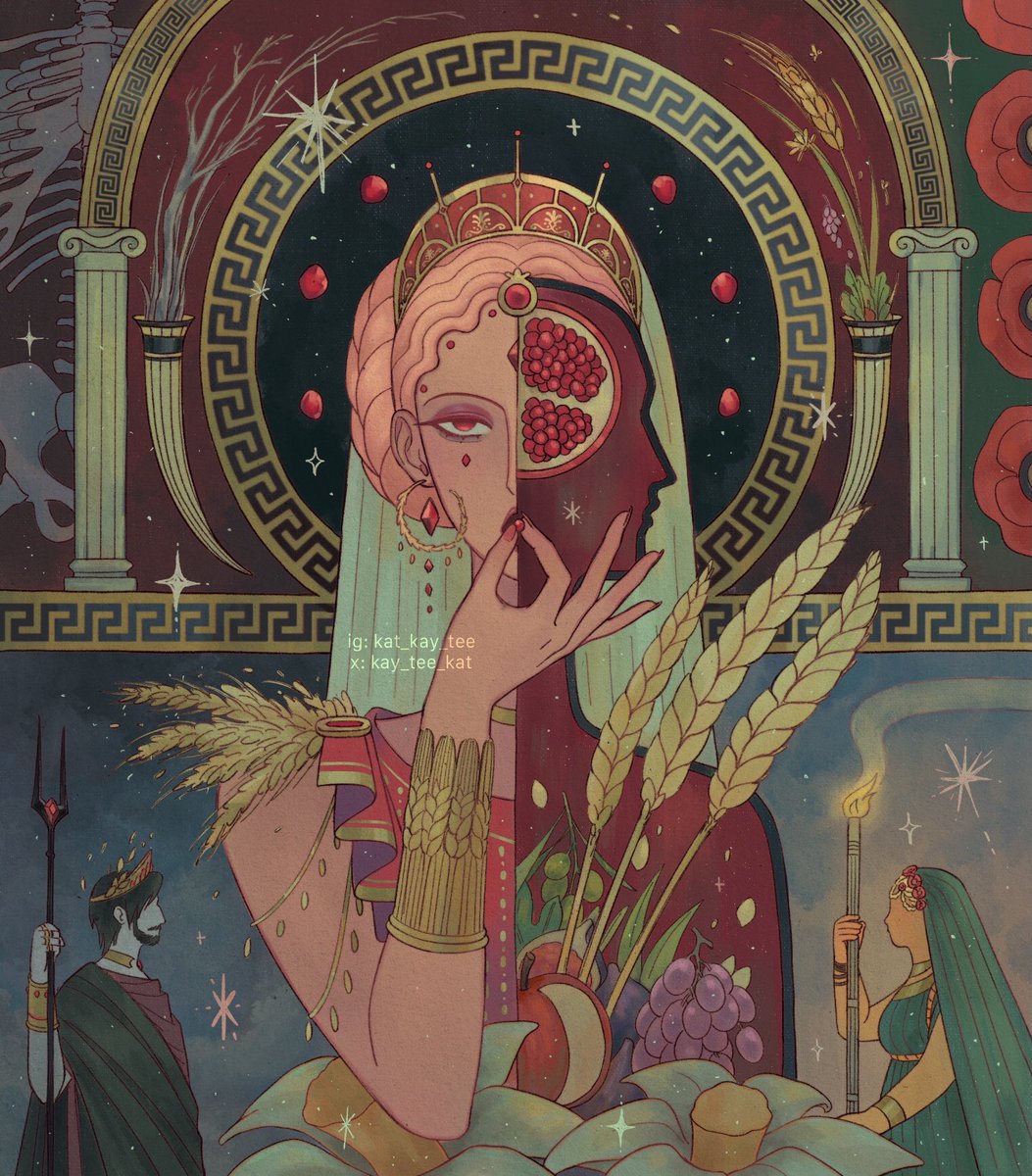 Persephone ♦️
I simplified all of their designs for the purpose of this illustration haha 💃
I finally finished an old wip becauseeee I graduated college!!! 🥳