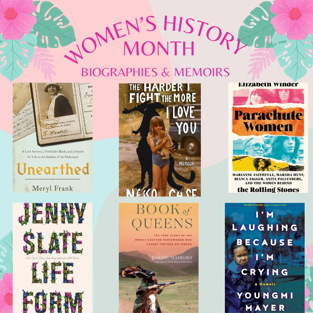 This week, we’re spotlighting real stories that inspire 📖✨ featuring biographies &amp; memoirs—stories of business trailblazers, music icons, comedy legends, and survivors who overcame the impossible.
📚 Which story will inspire you next?

#WomensHistoryMonth