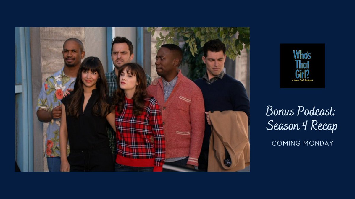 SmallScreenChat's tweet photo. Stay tuned for the #Season4Recap of @WhosThatGirlPod where we do a deeper dive into all things Season 4 of @New_GirlTV! Coming Monday to a #podcast platform near you! 
#podcast #WhosThatGirlPod #newgirl #newgirlpodcast #season4 #recap https://t.co/sPiMAidmhB