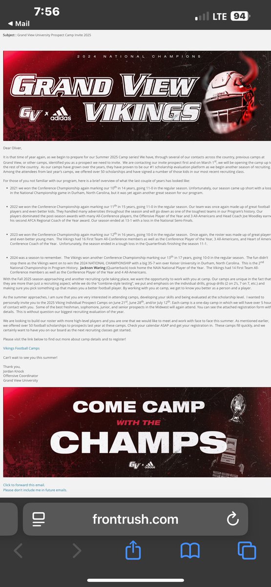 Thank you <a href="/KnockJordan/">Jordan Knock</a> for the invite, see you there!! <a href="/CoachPerrone/">Coach Perrone (My Recruits)</a> <a href="/fivestarphenom/">FIVE STAR PHENOM , PHENOM RECRUITING RESOURCING .</a> <a href="/MyRecruits_/">My Recruits</a>