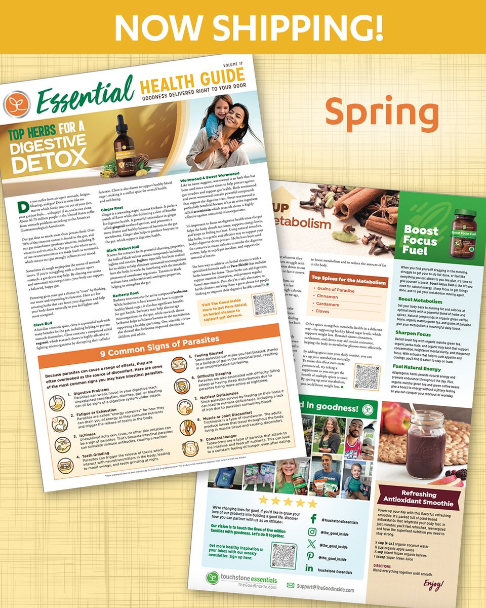 the_good_inside's tweet photo. Inside every box of goodness is a free 4-page health guide so you can live a good life. Open your next order to discover the top herbs for a digestive detox, the health benefits of nattokinase, which heavy metals cause fatigue, and much more! #thegoodinside #healthguide https://t.co/1v3t5Y07Nj