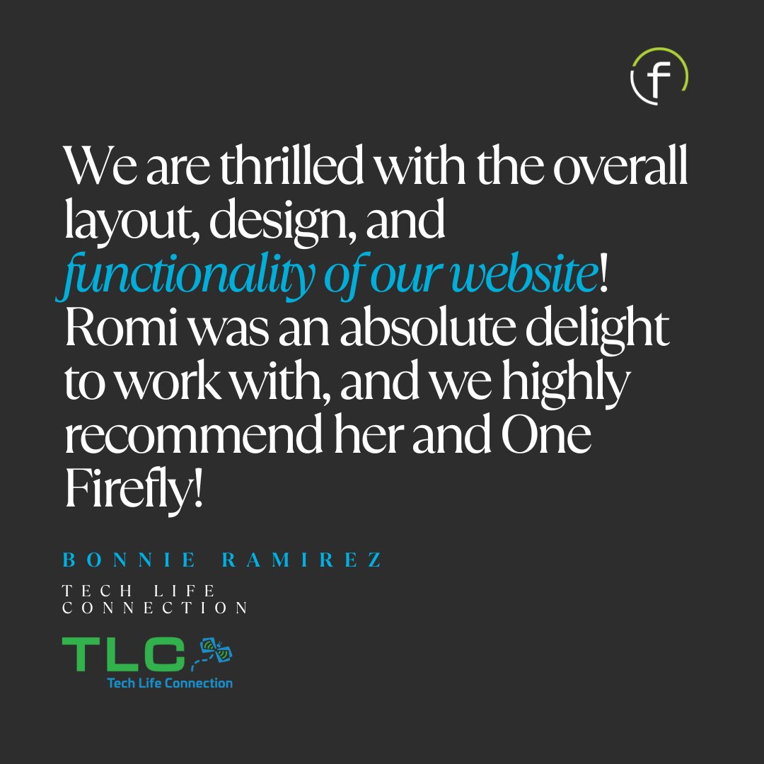 We love hearing from our clients! 🎉 Tech Life Connection is thrilled with their new website, and we couldn’t be happier to have played a part in bringing their vision to life. Shoutout to Romi for her dedication and expertise!

Check out their website: yourtlc.io