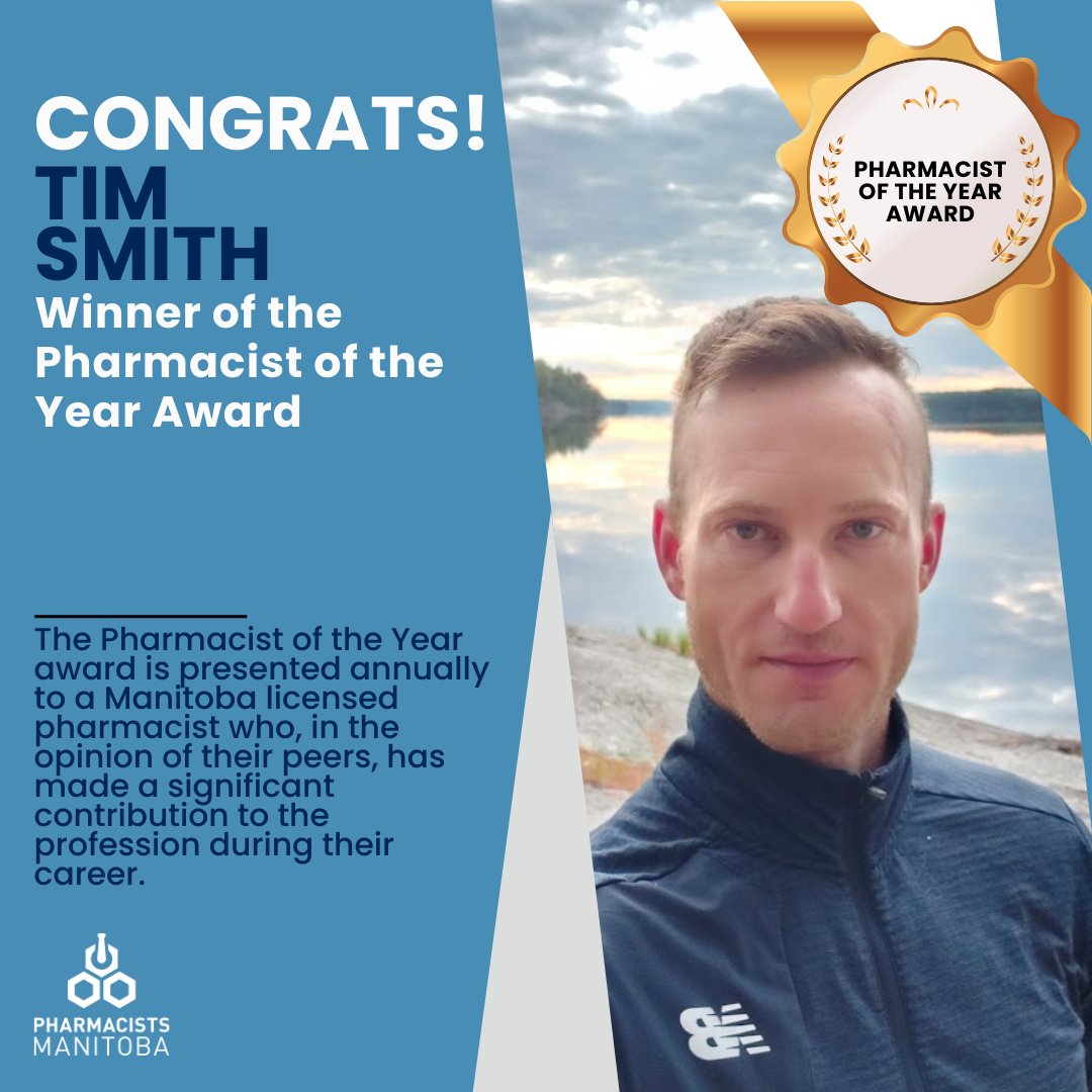 Congratulations Tim Smith, The Pharmacist of the Year Award winner!

Click here to read Tim's full biography: ow.ly/Lvf850Vg5Lv