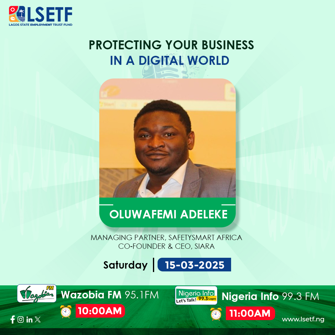 Princefamo's tweet photo. 🚀Join me LIVE tomorrow!🚀

Thanks to @LSETF  I’ll be speaking on Data Protection &amp; Cybersecurity for businesses on:

📻@Wazobia_FM – 10:00 AM
📻@NigeriainfoFM  – 11:00 AM

Let’s discuss how to protect your business in a digital world! 

Don’t miss it!
#DataProtection #Business https://t.co/TtL0hKEIiK
