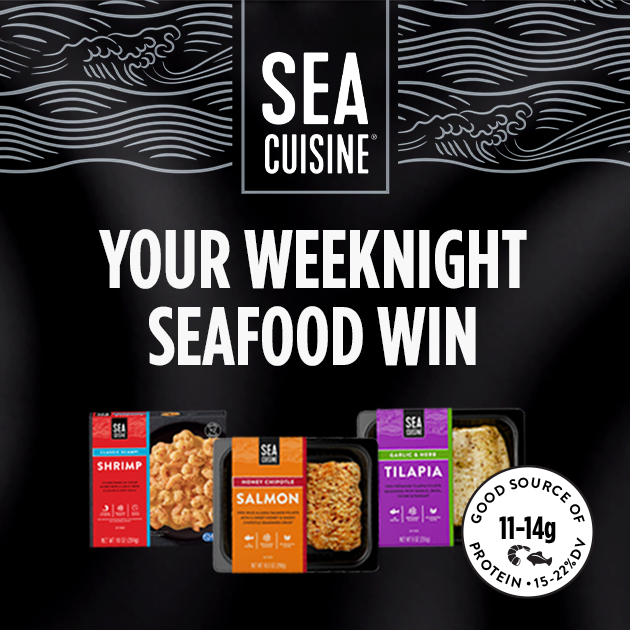 LarsonCashSaver's tweet photo. Save now on Sea Cuisine! Get your $1 off coupon and enjoy chef-crafted Garlic &amp; Herb Tilapia, Honey Chipotle Salmon, or Shrimp Scampi at home tonight! Click here to clip this coupon: https://t.co/8l91hTi5pM https://t.co/0P22d0PTye