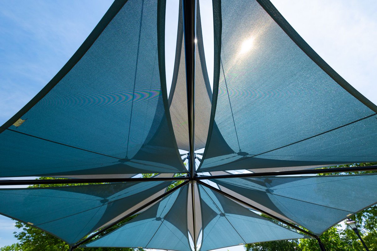 Gen_Rec's tweet image. ☀️ Shade in Style! ⛵️ Upgrade your spaces with sail-style shade structures. Create more comfortable, inviting outdoor spaces—because everyone deserves a place to play, relax, and enjoy!

#GenRec #ParksAndRec #OutdoorInnovation #SailShadeStyle