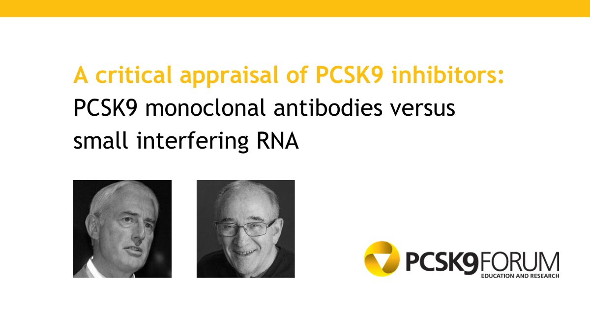 Professors John Chapman &amp; Henry Ginsberg weigh-in on monoclonal antibodies vs siRNA for LDL-C lowering in their latest review - #mAbs work fast, while #siRNAs offer longer duration &amp; improved adherence.  Read more about what's best for your patients: pcsk9forum.org/a-critical-app…