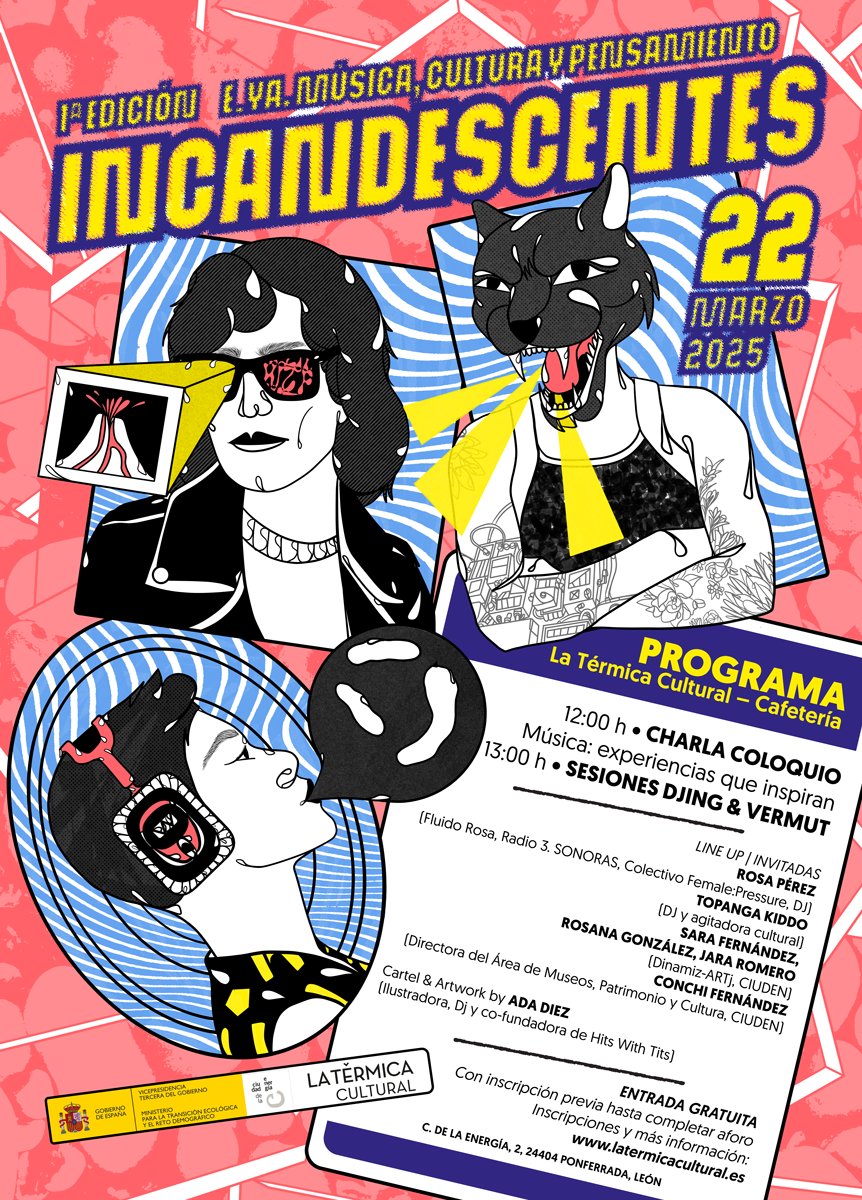 🗣️​💿​​​ De la palabra al movimiento en 'Incandescentes'

🎶 Periodistas, DJs y gestoras culturales debatirá sobre sus experiencias creando festivales o espacios de difusión musical.  Posteriormente, una sesión de DJing &amp; Vermut permitirá continuar la charla desde el cuerpo.