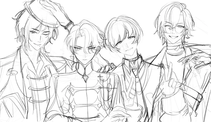 STARTING!!! sketch is ready hehe 🥰 