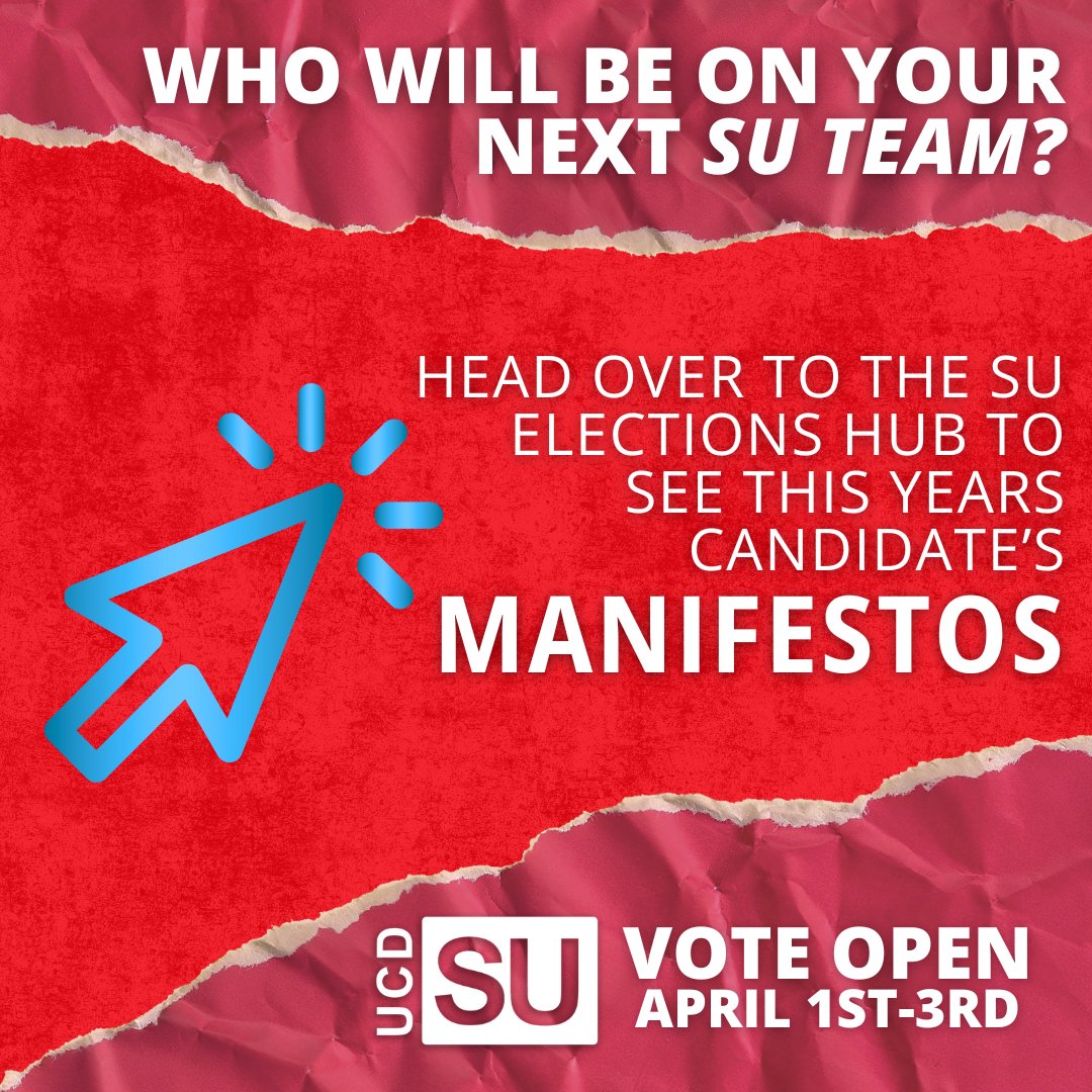 It's Executive Election season. Check out who wants the UCD student vote between April 1-3 at our Elections Hub. #UnionStartsWithYou ucdsu.ie/elections