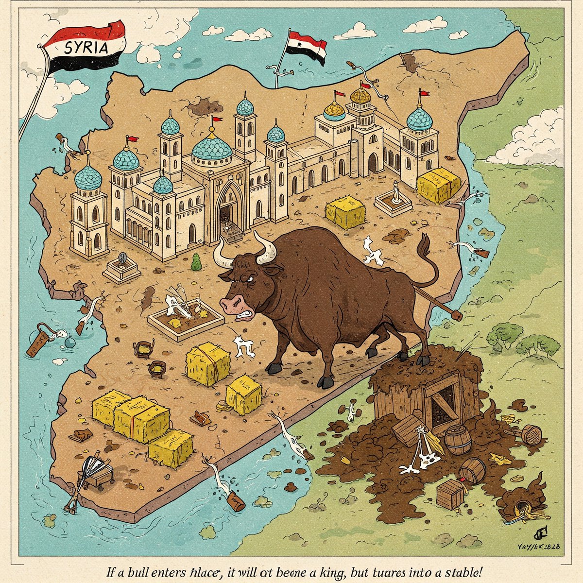 Eger Ga Bikevê Qesrê nabê Şah, lê wê Qesrê bike Gov / Kox. Eve rewşa Sûriye